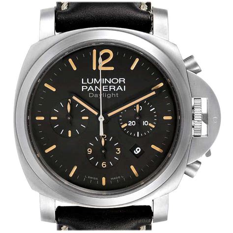 Panerai Stainless Steel Luminor Daylight Chronograph PAM 196